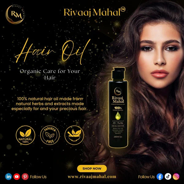 Rivaaj Mahal Hair Oil | 20+ Natural Herbs