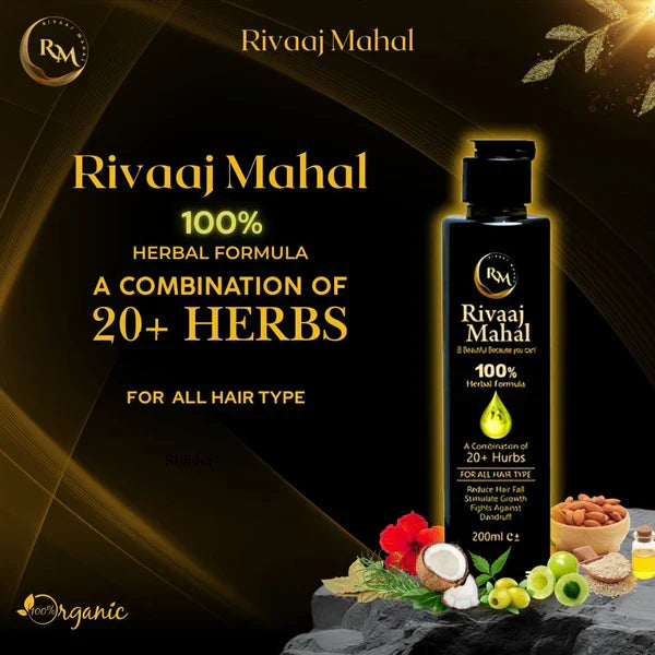 Rivaaj Mahal Hair Oil | 20+ Natural Herbs